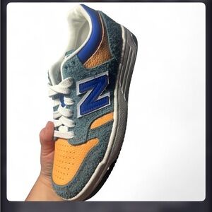 New Balance Vibrant Blue and Yellow Sneakers